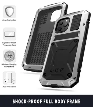 360 Täis Põrutuskindel Kaitsta Armor Omanik Case For iphone 12 pro Max 12 Pro Case For iPhone 12 Mini Bracket Cover Juhul Funda