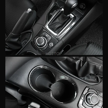 Auto-Stiil Mazda 3 Axela Süsinikkiust Topsihoidja Raam Paneeli Katta Sisekujundus Center Console Garneering