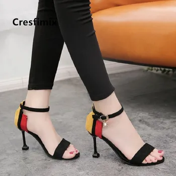 Cresfimix vrouwen sandalen naiste mood magus kõrge kvaliteet kõrge kontsaga sandal kingad lady armas kevad & suvi sandaalid a5034