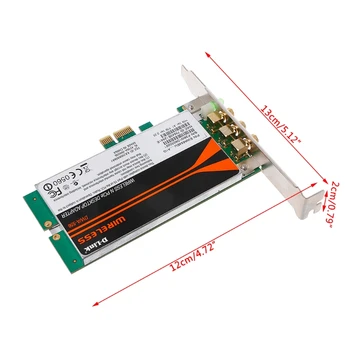 DWA-556 Traadita Xtreme N PCI-E Desktop Adapter WiFi Kaart Madalat Profiili SFF