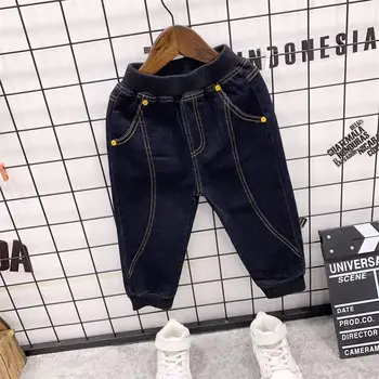 Kevad-sügis baby Kampsun Poisi talve riided Sport Ülikond Laste Riided komplekti Kid kootud kampsun +teksad 2psc poiste ülikond