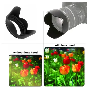LimitX 46 mm Tulip Flower Objektiivi Varjuki eest Panasonic V700 V720 TM700 HS700 SD600 SD700 SD800 SD900 TM900 HS900 SDT750-Videokaamera