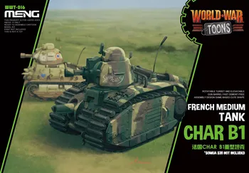 Meng Lapsed WWT-016 prantsuse Char B1 Tank Q Väljaanne Plastikust Assamblee Model Kits