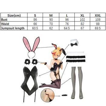 ROLECOS Mäng Muusa Kriips Cosplay Kostüüm Rin Bunny Tüdruk Seksikas Kombekas Naiste Must Nahk Kostüüm Cosplay Sipukad Halloween Pool
