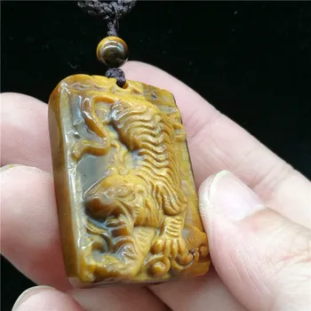 Tiger eye kivi Ripats Hiina Tuul Tiiger Ripats Õnn Amulett Õnnelik Ripats Mees Amulett Võlusid
