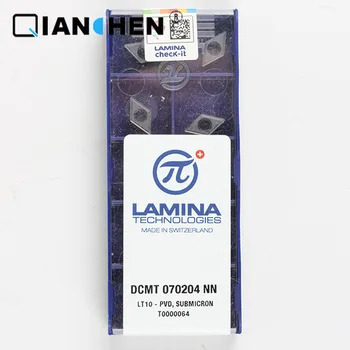 Tõeline algne kõrge kvaliteet, kõrge-jõudluse LAMINA DCMT 070204 NN LT10 (10pcs/palju) volframkarbiid lõiketerad lisab