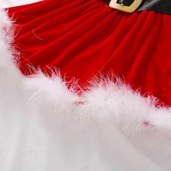 0-4Y Lapsed, Beebi Tüdrukud Punane Samet Tutu Kleit jõulupidu Tüdrukud Printsess Ametlik Xmas Kleidid Sügis-Talve Beebi Riided, Varustus