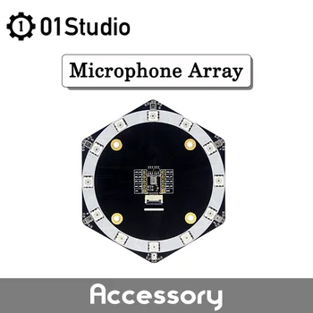 01Studio Mikrofon Array 6+1Mic Array Heli Allikas Lokaliseerimine Kiiremoodustamine, kõnetuvastus K210 Arengu Demo Juhatuse Maix