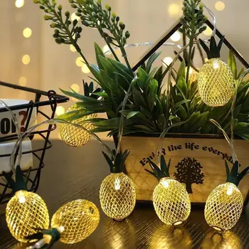 1.5/3M LED Ananassi Light String Ananas Haldjas Tuli Koju Magamistuba Aed Jõulud Pulmapidu Decor Light Aku Tegutseda
