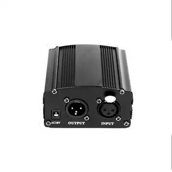 1-Kanaliga 48V Phantom Toide Adapter & XLR Mees XLR Naissoost Audio Kaabel Kondensaator Mikrofon Studio US/AU/EU