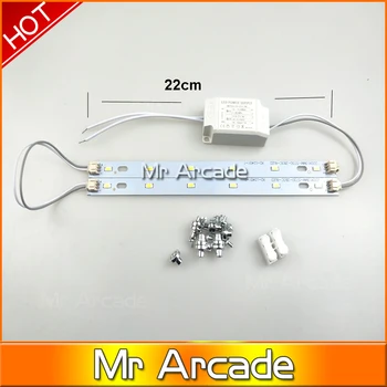 1 tükk 22 cm, pikkusega mini lamp arcade stendi arcade masin arcade kapp koos led-ajami võimsus