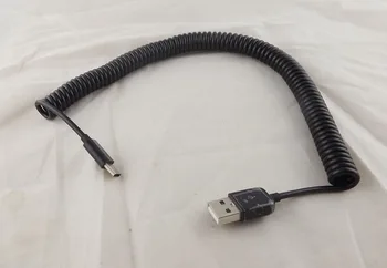 1 USB-3.1 C-Tüüpi Mees, Et 2.0 Mees Spiraal Rullis Andmete Sünkroonimine Adapter Kaabel 3M Must