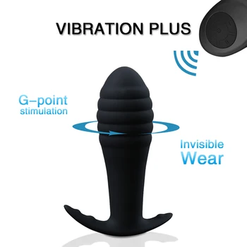 10 Speed Wireless Remote Anal Dildo Plug Vibraator Täiskasvanud Sugu Mänguasjad Eesnäärme Massaaž Butt Plug Anus Pussy Masturbator Meeste Naiste