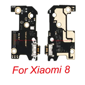 10 TK Laadimine USB Pordi Juhatuse Flex Kaabel Xiaomi Mi 8 Mi8 Xiaomi8 Laadija pesa Dock Connector Board Flex Kaabel Parandus Osad