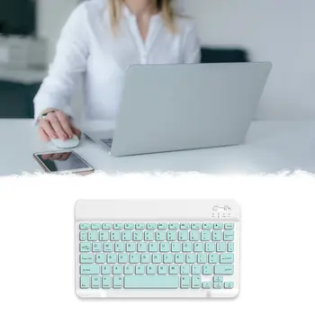 10 tolli Juhtmevaba Klaviatuuri ja Hiire Komplekt Kerge Kaasaskantav iPad Telefon Mitmevärviline Vabatahtlik Sülearvuti Lauaarvuti