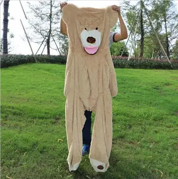 100-260cm Ameerika Hiiglane Karu Nahka Loomade Kõrge Kvaliteedi lapsed Mänguasjad Sünnipäeva Kingitus ystävänpäivä Kingitused naistele (lihtsalt kanda nahale)