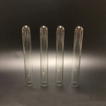 100 tk/pakk 10x100mm lab Klaasist katseklaasi U-kuju Alumises Väike Labor, Klaasist Toru