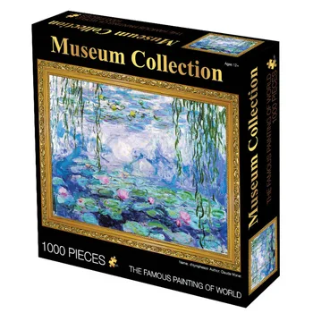 1000pcs Mosaiigi vesiroosi Vincent van Gogh õlimaal Mõistatusi Nympheas Pusled Mõistatusi Täiskasvanutele Paks Paber