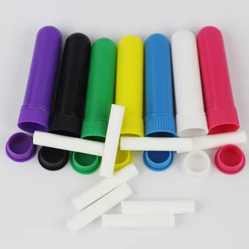 100sets Tühi Nina Inhalaator (4Parts/Set) saate valida segatud värve, alates 7 värvid
