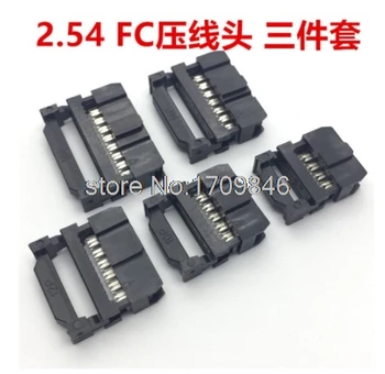 100TK Socket IDC FC-10 P 2.54 mm IDC connector 10-pin kaabel pistikupesa 10 P 2X5P IDC