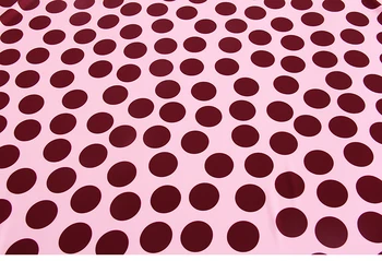 100X145cm Sitsiilia Dot Muster Imitatsioon Silk Satiin Kangast Naine Suvine Kleit Pluus Tissu Tela Хлопок материал DIY