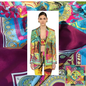 100x148cm Barokk square trükitud polüester (sh risttoimse) sidusega riie draped särk naiste kleit püksid DIY õmblemine kangast riie alibaba express