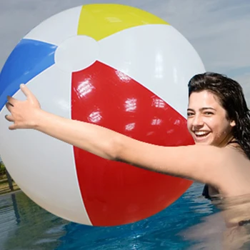107CM 42inch Super Suur Võlu Värvikas Täispuhutav Beach Ball Väljas Mängida Mänge Õhupalli Hiiglane Võrkpall PVC Bassein & Accessorie