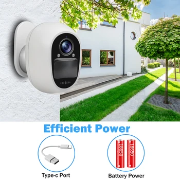 1080P IP-Kaamera, WiFi, Traadi-Free Smart Home Security Kaamera Outdoor Indoor Aku 2MP HD CCTV Kaamera 2 Way Audio PIR Alarm P2P