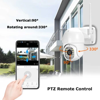 1080P PTZ Wifi IP Kaamera Väljas Veekindel Auto Liikumise jälgimise Traadita Kaamera P2P ONVIF Audio 2MP Turvalisuse CCTV Kaamera APP
