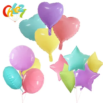 10tk 18inch Candy macarons Foolium õhupall, Süda star Ring Alumiinium film õhupalli Pulm beebi sünnipäeva kaunistamise tarvikud