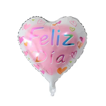 10tk 18inch Feliz cumpleanos hispaania beebi sünnipäeva õhupallid ring mylar heelium ballon õnnelik sünnipäeva õhu globos baloes