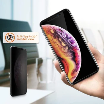10tk Keraamika Antispy kaitsekile iPhone 12 Pro Max Ekraani Kaitsekile iPhone 11 X XS XR 7 8 6 Plus SE Privaatsuse Pehme Klaas