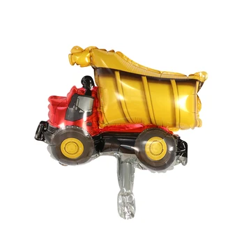 10tk Mini tuletõrjeauto Sünnipäevaks Foolium Õhupallid Pool Kaunistused Lapsed Baby Shower Poiss Globo Mänguasja Auto koolibuss Tank õhupall