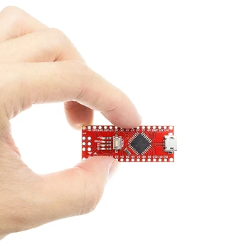 10tk Nano Mikro-USB-Koos bootloader ühilduv Nano V3.0 Punane töötleja arduino CH340 USB draiver 16Mhz Nano ATMEGA168P