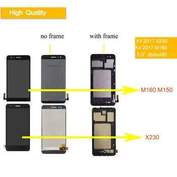 10tk/palju ekraaniga LG 4 Pr 2017 LCD Puutetundlik Ekraan Raami M160 M150 M151 Ekraaniga LCD Assamblee Täielik X230 X230DSF LCD