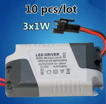 10tk/palju LED Driver 1-3W AC85-265V SM 300mA Valgustus Trafo LED Panel Light / Allvalgusti / Spotlight Juht/Korter lamp