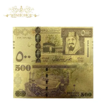 10tk/palju Top Müügiga Saudi Araabia Pangatähtede 100 Araabia Pangatähe nii, 24K kullatud Arved Home Decor Ja Kogumine
