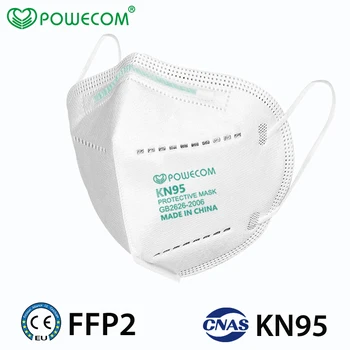 10tk POWECOM KN95 Mask FFP2 Näo Mask 95% Filtreerimine Ohutuse Kaitsva Nägu Suu Mask Hingav Tolmukindel Suu Muffle Kate