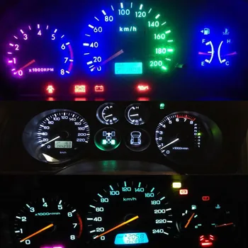 10tk T5 B8.5D B8.5 SMD LED Car Light Autod valgusdiood Vahend Armatuurlaua Lambid Auto Interjöör Väike Lamp