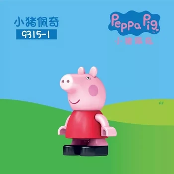 10tk Tõeline PEPPA PIG tegevus joonis mänguasi peppa pere kvaliteetset 6-8cm Kogumise Haridus-Laste Mänguasjad liikuvad liigesed