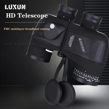 10X50 Koos Kompassi Sõjaline Navigeerimisel Teleskoobi Öise Nägemise Binoklid Professionaalne Reisi Võimas Kõrge Kvaliteediga Teleskoop
