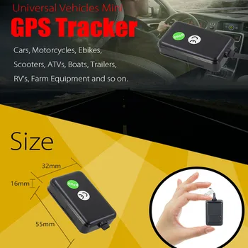 12-24V gf07 Mini GPS tracker Auto Mootorratta E-Bike Sõiduki Jälgimise Seade TASUTA Online Google ' i Kaardil Jälgimise Tarkvara ja RAKENDUS