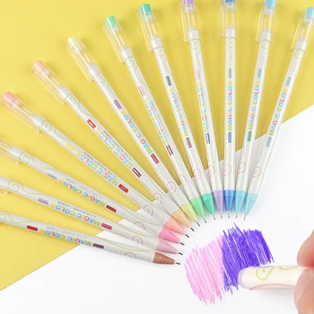 12 Magic Color Gel Pen Sm Pen Termiline Värvi Muutmine Akvarell Pen Trahvi Liner Neutraalne Pen Kooli Asukoht Kunsti Kirjatarvete