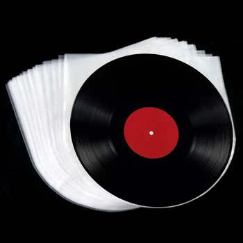 12-tolline Vinüül Rekord Protecter LP Rekord kilekotti, Anti-Staatiline plaadiümbrised Välimine Sisemine Plastikust Selge Katta Konteiner 100Pc