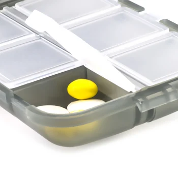 12 Võrgud Pill Korraldaja Kaasaskantav Meditsiin Pill Juhtudel Pillid Dispenser Pilleri Karp Tablett Pilleri Karp Juhul Konteiner Narkootikumide Jagaja Narkootikumide Box