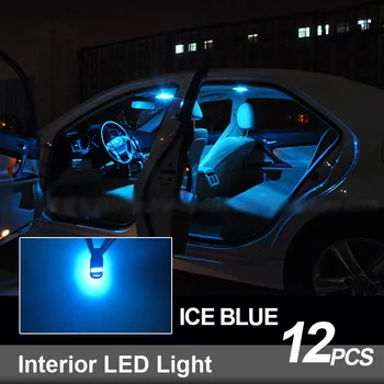 12tk Canbus vigadeta Auto LED Pirnid Salongi Lugemise Dome Trunk Light Kit For 2010-2017 Renault Fluence numbrimärk Lamp
