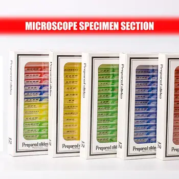 12TK Valmistatud Mikroskoop Slaidid Proovist Määrata Loomade Punktides Taimede Proovid Komplekt