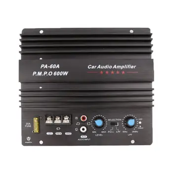 12V 600W Auto Audio Võimendi Võimas Bass Basskõlarid Amp PA-60A Must Auto Võimendi Juhatus
