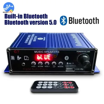 12V Mini Bluetooth Võimendi 20W+20W Kodu Car Audio Digital Stereo Heli Võimendi 2.0 AHELS-Bass Toeta USB TF FM Remote