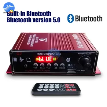 12V Mini Bluetooth Võimendi 20W+20W Kodu Car Audio Digital Stereo Heli Võimendi 2.0 AHELS-Bass Toeta USB TF FM Remote